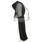 Hot Wholesale Women's Ladies Sexy Printed Long-sleeved Solid Short Mesh T-shirt thumbnail-4