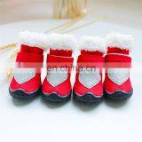 New Cotton Shoes Lamb Wool Warm Love Cartoon Puppy Pet Dog Shoes Winter thumbnail-6