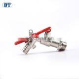 BRZ2012 China Low Price Chrome Plated and Brass Material Aluminum Bibcock Taps With Aluminum Lock thumbnail-1