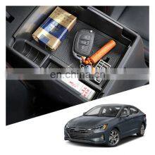 Interior Accessories Parts Silicone Armrest Rest Storage Box Center Control Console Organizer Tray For Hyundai Avante Elantra