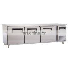 Restaurant Kitchen Stainless Steel Counter Top Refrigerator Freezer