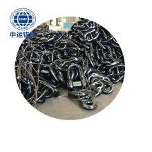 64mm Black Painted Floating Wind Power Platform Studless Link Anchor Chain thumbnail-2