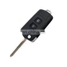 2 Buttons Remote Smart Car Key Shell Fob Cover Blank Case For Hyundai Santa Fe 2006 - 2010 thumbnail-3