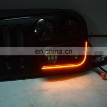 Car Grille With LED For Jeep Wrangler Jk Front Grille Accessories Auto Parts thumbnail-5