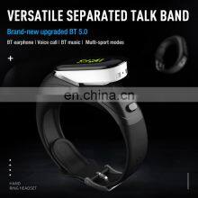 Custom Wristbands Wireless Headphones Heart Rate Monitoring Smartwatch Earphone 2 in 1 Smart Watch With Headset Smart Bracelet thumbnail-4