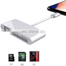 Professional Multi 3-In-1 Memory Card Reader For Iphon/Ipad TF/CF/SD Supported thumbnail-5