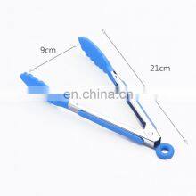 8 Inch Silicone Food Tong Stainless Steel Kitchen Tongs Silicone Cooking Clip Clamp BBQ Tools Grill Kitchen Accessories thumbnail-2