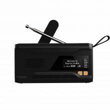 Solar Radio, Portable Crank Radio, Dynamo Radio With DAB FM, Integrated 4500 MAh Rechargeable Battery, 4 Modes, LED Torch, LED Reading Light With Motion Sensor, SOS Alarm for Outdoor thumbnail-3