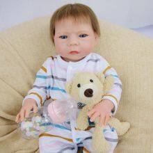 18 inch height reborn doll full body soft washable and changeable enamel doll kids companion gift