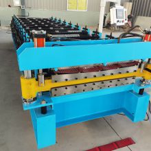 Double Layer PPGI Color Steel 5v Roofing Sheet Cold Deck Corrugated Roll Forming Making Machine Factory Price