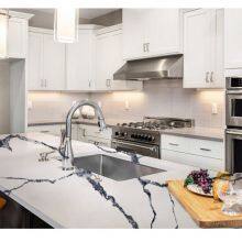 Code：8031，Calacatta Artificial Stone Quartz Slab Kitchen Countertops thumbnail-3