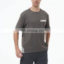 Wholesale Blank Cotton Outdoor Activewear Casual Fitness Sports T Shirt Custom Logo Breathable Workout Quick Dry Gym Top For Men thumbnail-1