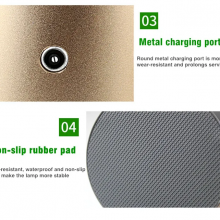 High Quality Nordic Cordless Rechargeable 3 Color Step Less Dimming LED Table Lamp thumbnail-3