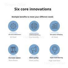 Life Long Using 3-Tier Rolling Utility Cart With Brakes | for Home, Office, Classroom | Heavy-Duty Steel-ODM/OEM thumbnail-4