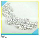 Hot Fix Crystal Rhinestone Applique Heart Shape Shiny Rhinestone Patch 11x21.5cm thumbnail-1