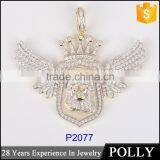 Christmas Gift Pendant Angel Neacklace 925 Silver Pendant Wholesale thumbnail-6