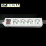 4way German Socket Surge Protector With Schuko Plug thumbnail-1