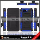 Keno Tough Rugged Layered Extreme Hybrid Belt Clip Holster Case for Sony Xperia Z4 Compact / Z4 Mini thumbnail-1