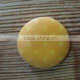20mm Good Painted Dot Yellow Natural Wood Coat Button
