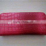 Cheap Factory Price Rose Red Alligator Pattern pu Elegant Ladies Hand Purse thumbnail-2