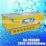 SD-1400D Island Freezer Glass Door Chest Freezers Commercial Fish Barbecue Freezer thumbnail-3