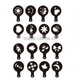Cheap plastic christmas coffee template and cappuccino coffee stencils
