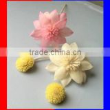sola flower with rattan