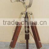 SPOTLIGHT WITH WOODEN TRIPOD STAND - SEARCHLIGHT WITH WOODEN STAND - NAUTICAL SPOTLIGHT thumbnail-4