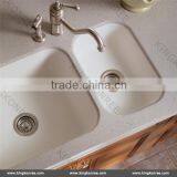 European Style Double Sink Bathroom Vanities , Bathroom Solid Surface Sink thumbnail-1