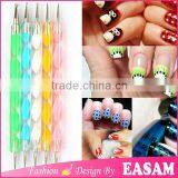 5 PCS 2-way Marbleizing Nail Art Tools Dotting Painting Pen thumbnail-1