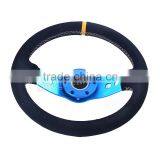 Factory Direct Racing 14 Inch Suede Styling Auto Steering Wheel Sport thumbnail-2