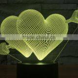266-Romantic Heart Love Shape Led Lamp 3d Optical 3d Sculpture Illusion Art Special Light Desk Led Lamp thumbnail-4
