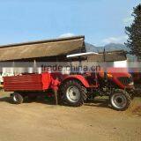 Tanzania hot selling 7CX-5T 5 ton Hydraulic Tipping Trailer for 50-75HP tractor