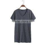 Wholesale Market Hot Sale Bamboo Fibre Short Sleeve Top Fashion t Shirts Women Latest Ladies' T-shirt Clothing Quality Choice thumbnail-3