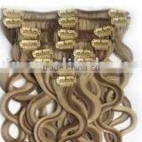 100% Clip on Virgin Human Hair Extension thumbnail-1