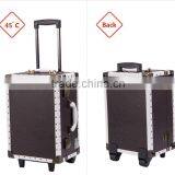 Professional Rolling Travel Trolley Train 6-lights Aluminum Cosmetic Case, Light Makeup Case, Cosmetic Case With Light thumbnail-3