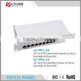 LY-PP5-29 Network Solution 12 Ports Krone&110 Dual IDC 10"1U STP Cat5e Patch Panel