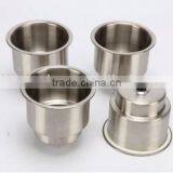 Amarine-made 4pcs Stainless Steel Cup Drink Holder With Drain Marine Boat Rv Camper thumbnail-2