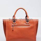 Orange Leather Office Lady Handbags ,leather Bags Women thumbnail-2