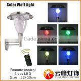 Hight LUMEN Stainless Steel LED Solar Deck Light Solar Post Top Light With Remote Controller Solar Light thumbnail-3