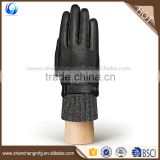 New style mens winter wool lined deerskin A grade leather gloves