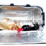 Insulated Folding Picnic Basket - Insulated Cooler With Carrying Handles