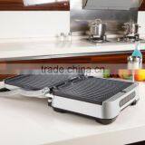 Non-stick Electric Stainless Steel Panini Press Sandwich Maker thumbnail-1