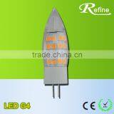 12V 3.5w 2800k-6500K CE/RoHS Ceramic G4 LED Corn Light Bulbs