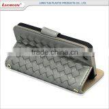 Card Holder Woven Patttern Leather Flip Case for Huawei Ascend G700 g7 G620/C8817L G6/P6 MINI thumbnail-6