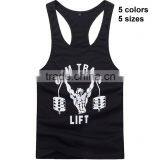 Custom GymTank Top. Men Singlet, y Back Custom Print Stringer thumbnail-1