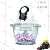 500W glass bowl electric vegetable meat chopper