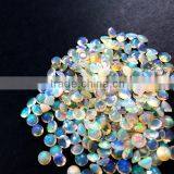 4-4.3mm Round Tiny Faceted White Opal Rainbow Color Semi Precious Loose Stone Gemstone Diy Ring Earrings Cabochon 4110116 thumbnail-3