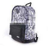 Full Printed Canvas School Backpack thumbnail-2