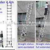 2x7 Steps 4.4m EN131 Extension Telescopic Aluminum Scaffold Ladder thumbnail-5